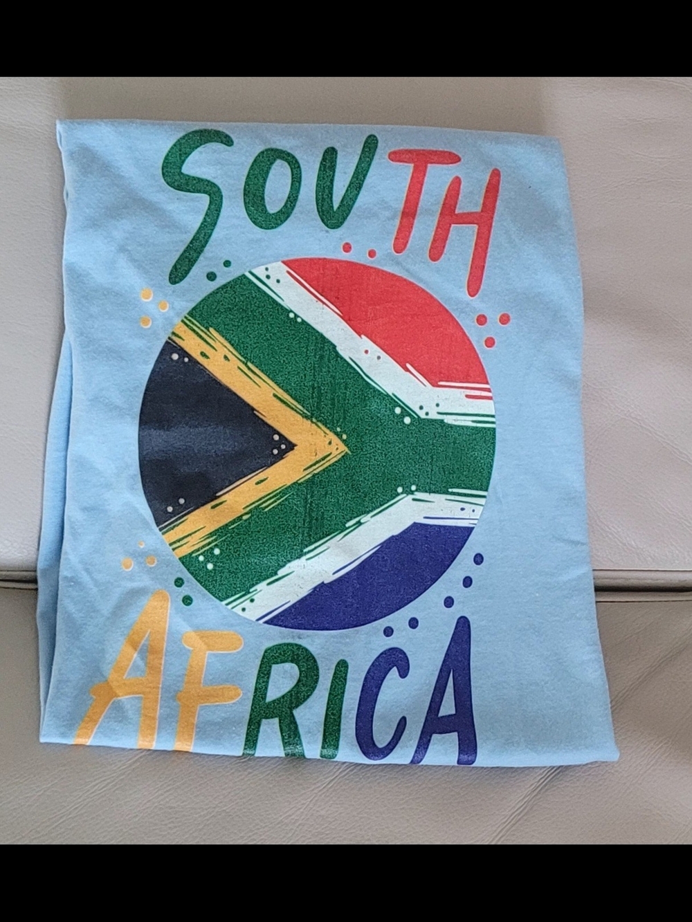 Women South Africa Graphic Tee - Light Blue